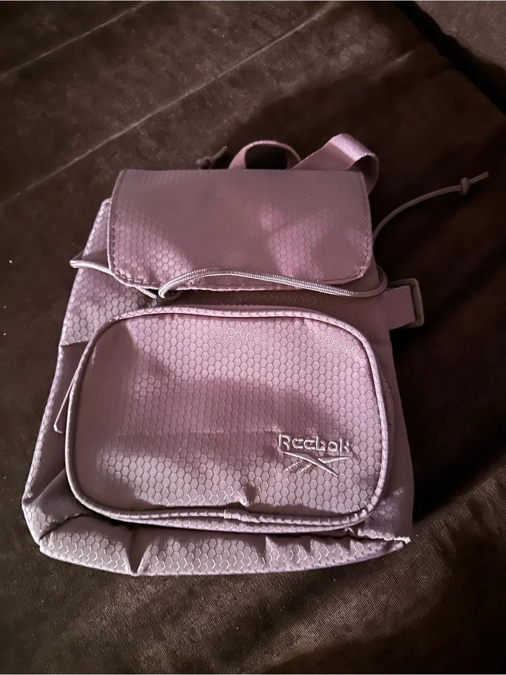 Reebok Lavender Hexagon Mini Backpack
